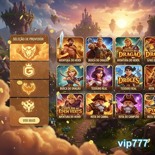 Ilustração de Atrações dos Jogos de Slot no VIP777